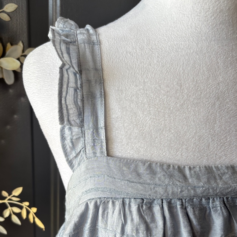 Altar'd State Light Blue Ruffled Tank Top - Picture 3 of 4
